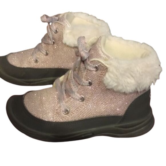 Osh Kosh B'Gosh Girls Size 12Months Pink Sparkly, Joyita Boots - Picture 1 of 6